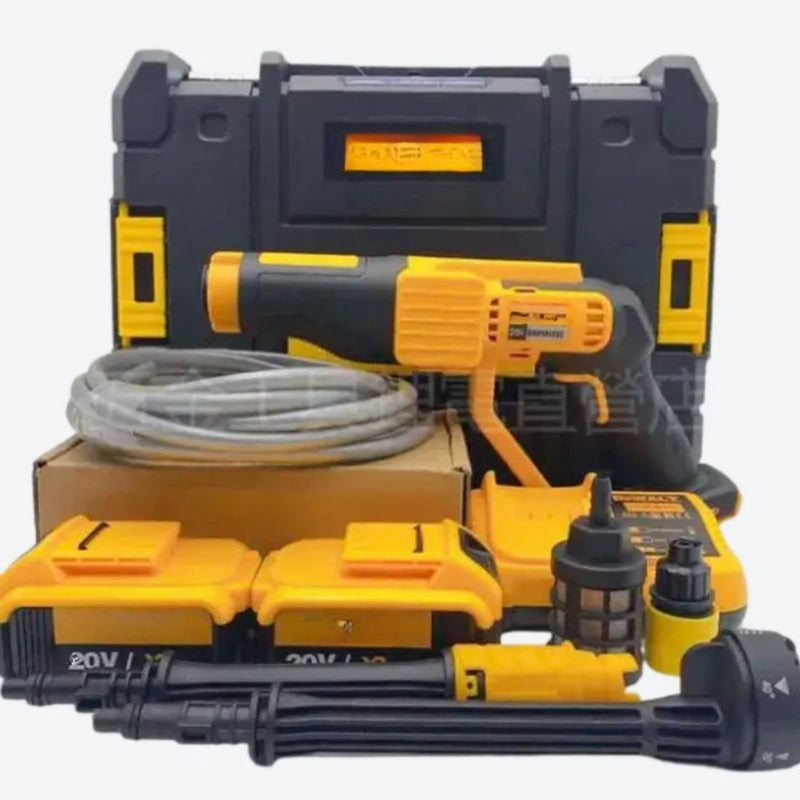 KIT ORIGINAL: MÁQUINA DE LAVAR DE ALTA PRESSÃO PORTÁTIL + KIT DE ACESSÓRIOS + 2 BATERIAS 48V GRÁTIS